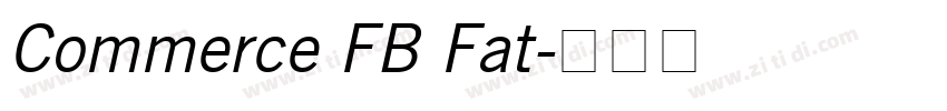 Commerce FB Fat字体转换